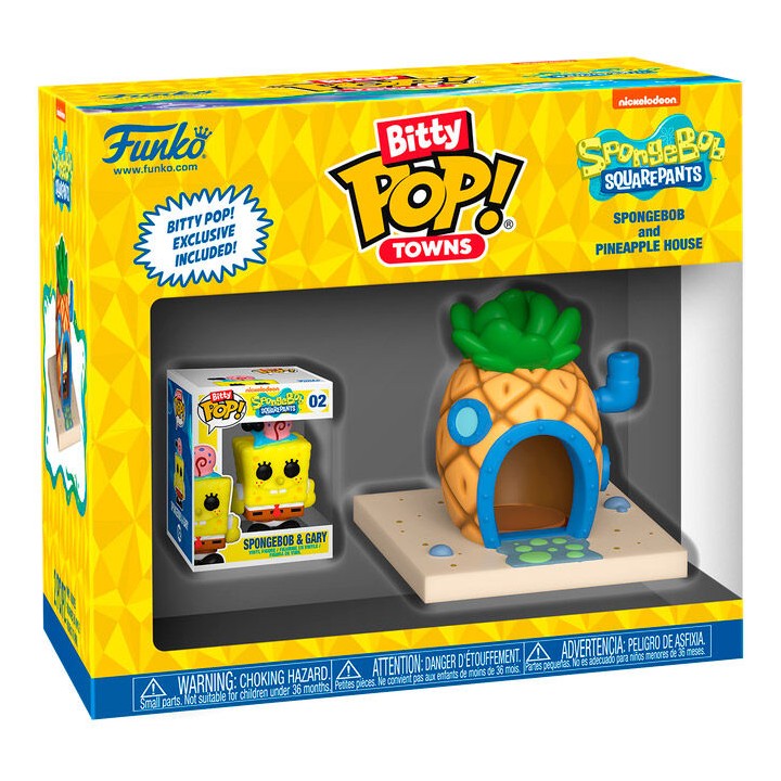 Figura Bitty POP Town Bob Esponja - Sponge Bob at Home