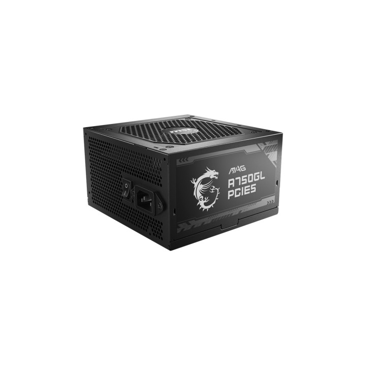 MSI MAG A750GL PCIE5 unidad de fuente de alimentación 750 W 20+4 pin ATX ATX Negro