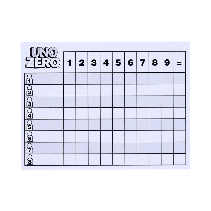 Juego cartas UNO Zero