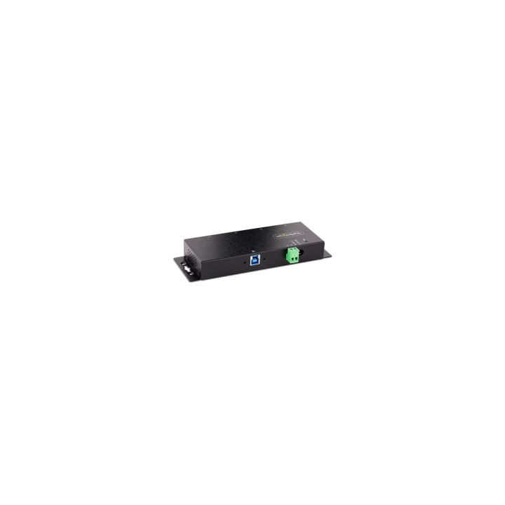 StarTech.com Hub Industrial USB 3.0 de 5Gbps de 4 Puertos - Concentrador USB con Protección de Picos y Descargas ESD - Ladrón