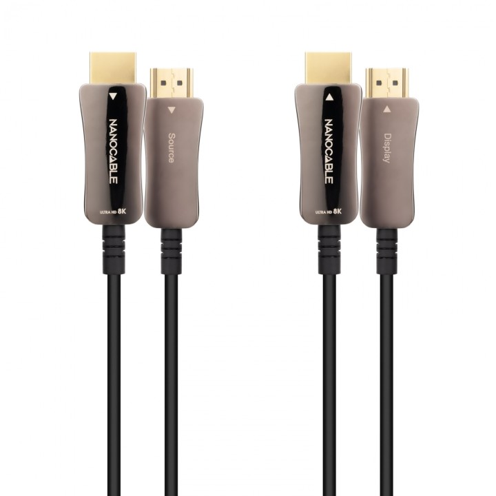Cable HDMI V2.1 AOC 8K@60Hz 4K@120Hz 48Gbps A/M-A/M, Negro, 20 m