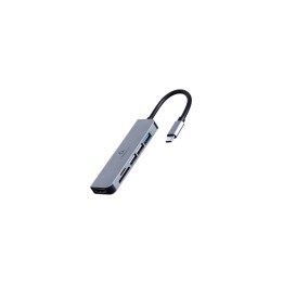 Gembird A-CM-COMBO6-02 base para portátil y replicador de puertos Alámbrico USB 3.2 Gen 1 (3.1 Gen 1) Type-C Gris