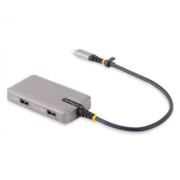 StarTech.com Adaptador Multipuertos USB-C - Docking Station USB Tipo C HDMI 4K60 - Hub Ladrón USB 3.0 de 3 Puertos - Entrega de