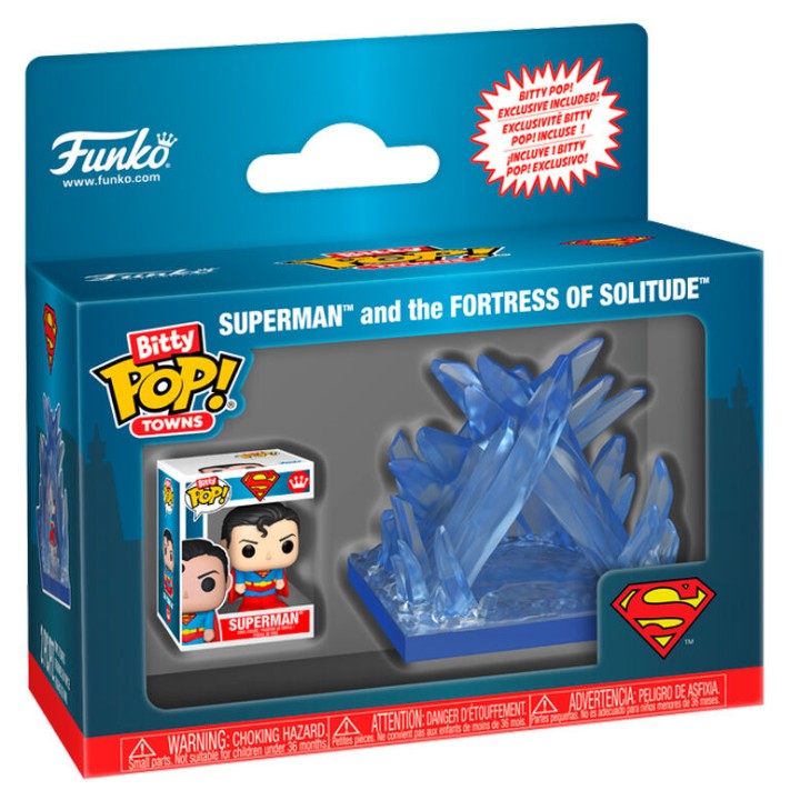 Figura Bitty POP Town DC Comics Superman Fortaleza de la Soledad