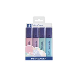 Staedtler 364 C marcador 4 pieza(s) Azul claro, Menta, Rosa, Violeta