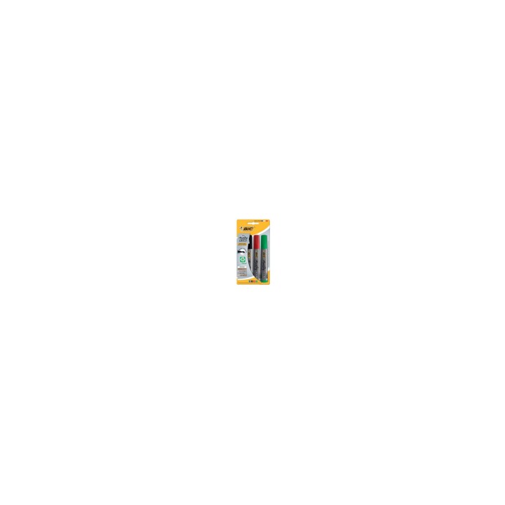 BIC Marking 2300 marcador 4 pieza(s) Punta de cincel Negro, Azul, Verde, Rojo