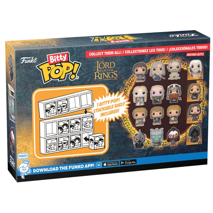 Blister 4 figuras Bitty POP El Señor de los Anillos Frodo