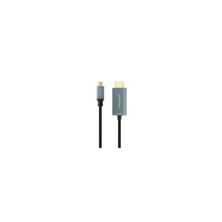 Nanocable Cable Conversor USB-C a HDMI 2.1 8K@60HZ 1.8m, Negro