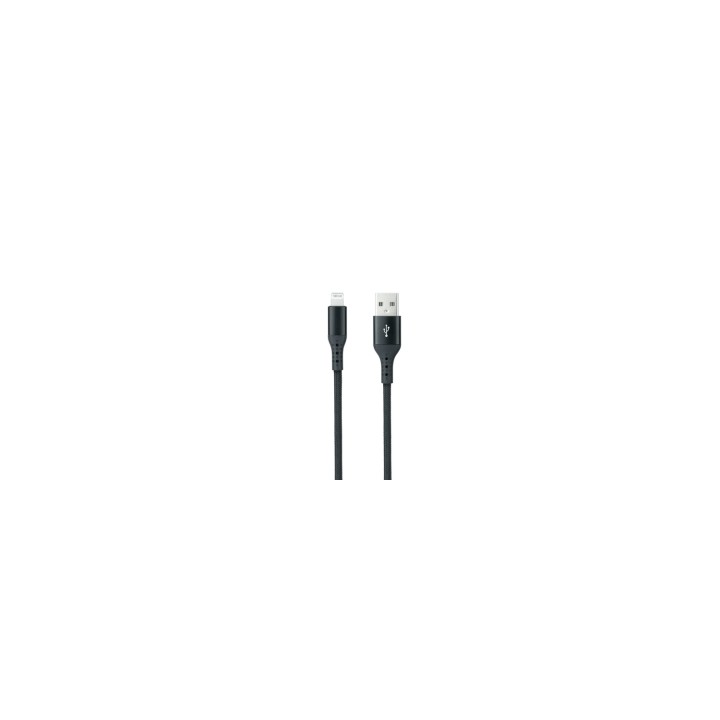 Nanocable Cable Lightning a USB 2.0, Lightning/M -USB A/M, Negro, 1 m