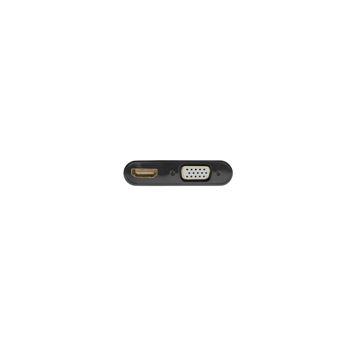Ewent EC1457 adaptador de cable de vÍ­deo DisplayPort HDMI + VGA (D-Sub) Negro