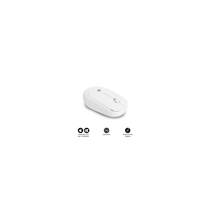SUBBLIM Ratón Business Plus Silencioso inalámbrico 2.4G 1200 DPI Blanco