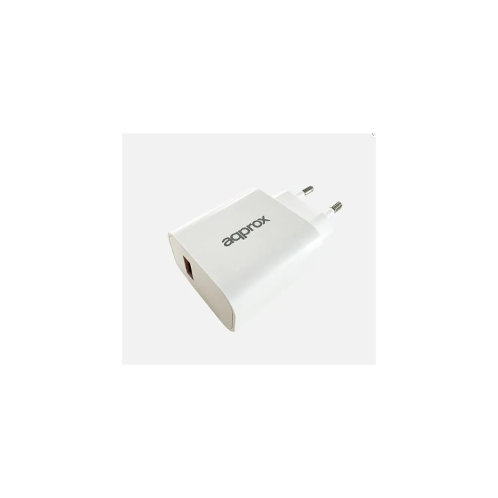 Approx APPUSBWALL18 Kit 2 in 1: 18W Cargador QC 3.0 + Cable USB Tipo-C