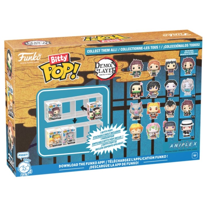 Blister 4 figuras Bitty POP Demon Slayer Inosuke