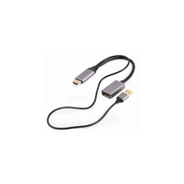 Gembird A-HDMIM-DPF-02 adaptador de cable de vÍ­deo 0,1 m HDMI tipo A (Estándar) DisplayPort Negro