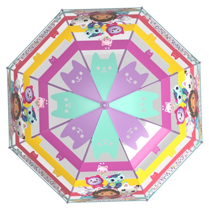 Paraguas manual burbuja La Casa de Muñecas de Gabby 48cm