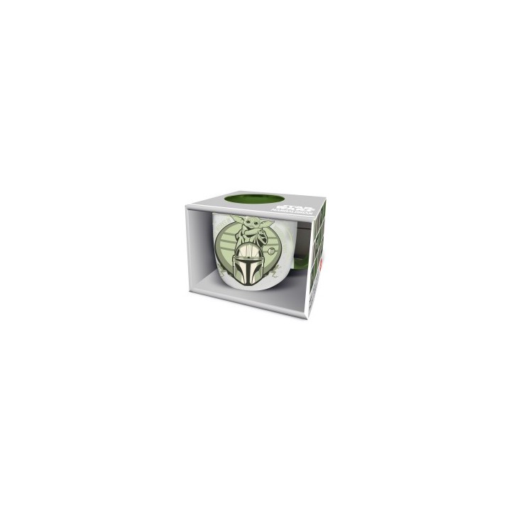 Taza cerámia .elite 380ml Grogu Mandalorian en caja regalo