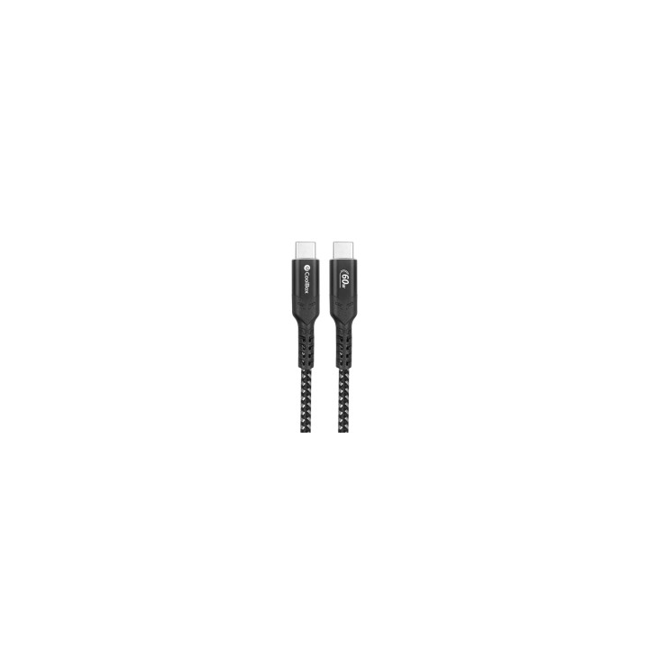 CoolBox COO-CAB-UC-60W cable USB 1,2 m USB C Negro, Plata