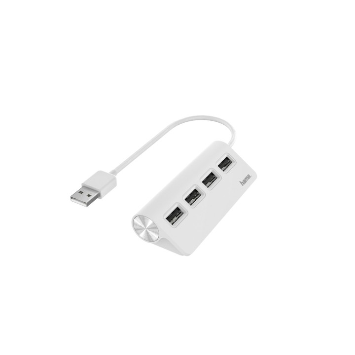 USB Hub, 4 Puertos, 480 Mbps Blanco