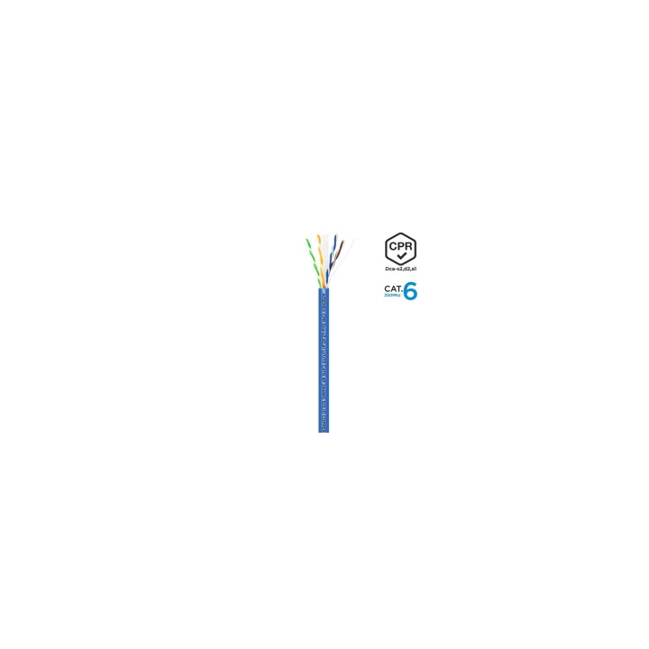 AISENS Cable de Red RJ45 LSZH CPR Dca CAT.6 UTP AWG24, Azul, 305 m
