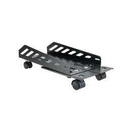 TooQ Soporte metálico para CPU de suelo con ruedas
