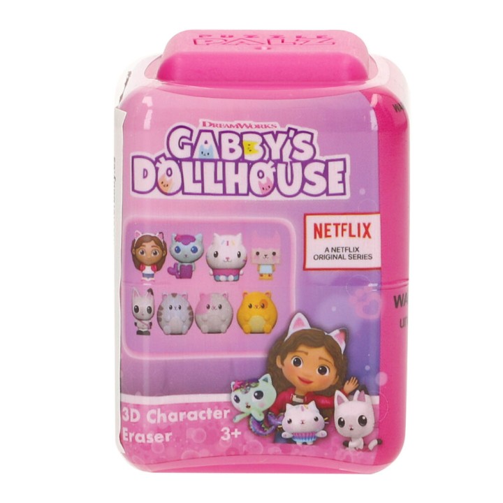 Capsula Puzzle 3D Goma Borrar Palz La Casa de Muñecas de Gabby surtido