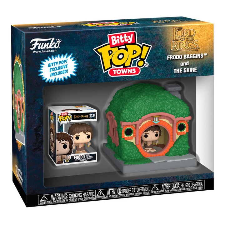 Figura Bitty POP Town El Señor de los Anillos Frodo Baggins and the Shire