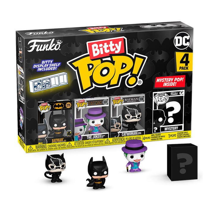 Blister 4 figuras Bitty POP DC Comics Batman 85th Anniversary Batman