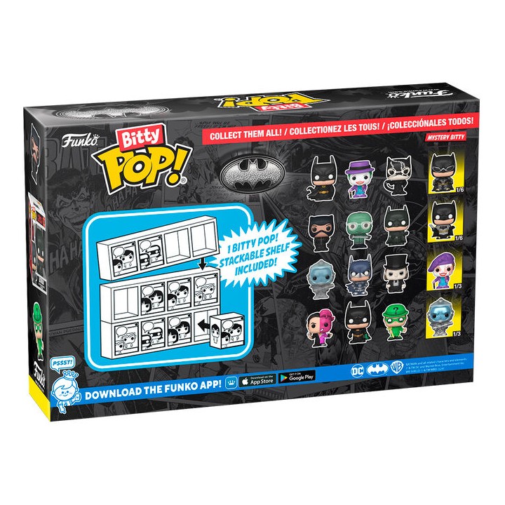 Blister 4 figuras Bitty POP DC Comics Batman 85th Anniversary Batman