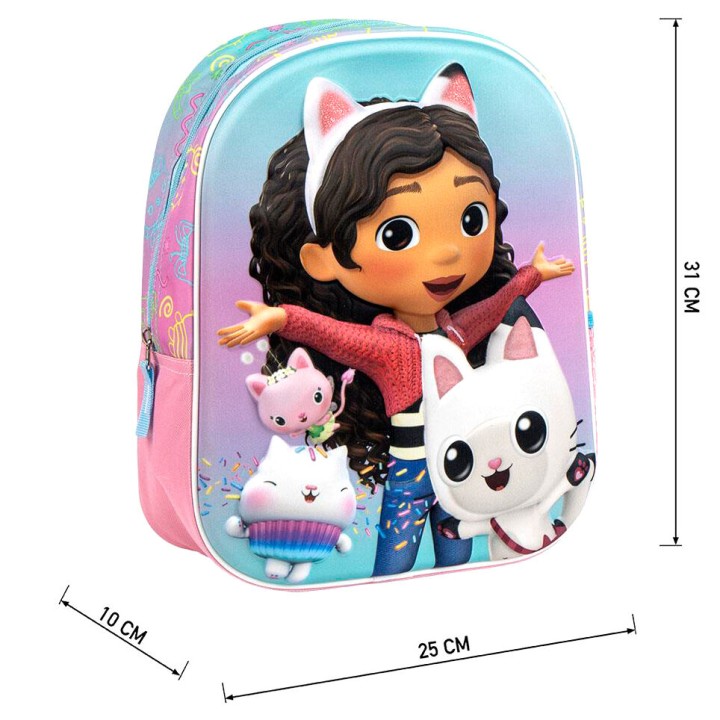 Mochila 3D La Casa de Muñecas de aaby 31cm