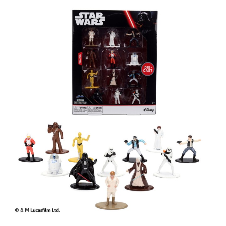 Blister 12 figuras metalfigs Star Wars 4cm