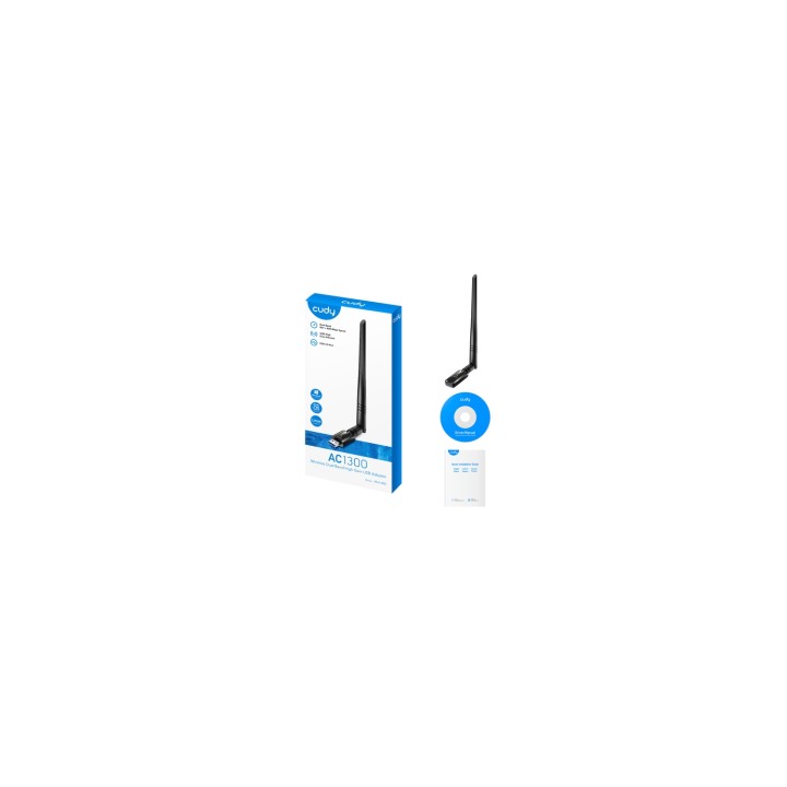 Cudy WU1400 adaptador y tarjeta de red WLAN 867 Mbit/s