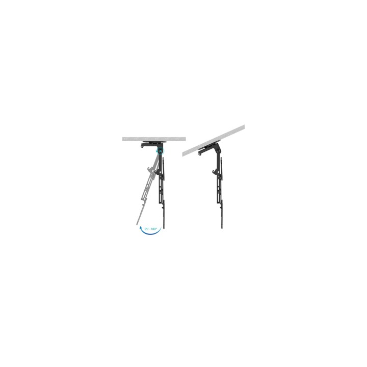 TooQ Soporte de Techo para Pantallas 23"-55", Negro