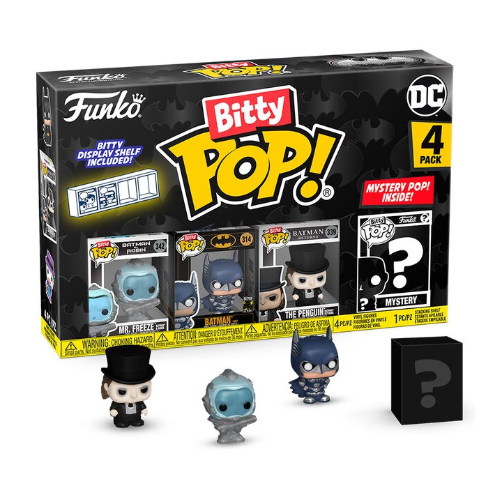Blister 4 figuras Bitty POP DC Comics Batman 85th Anniversary Mr. Freeze