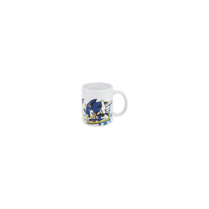 Taza ceram.325ml caja r.sonic game on wh