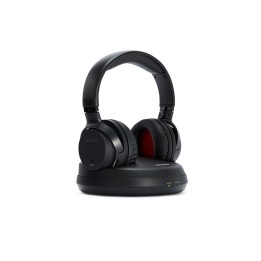 Aiwa WHF-880 auricular y casco Auriculares Inalámbrico Diadema Música Base de carga Negro