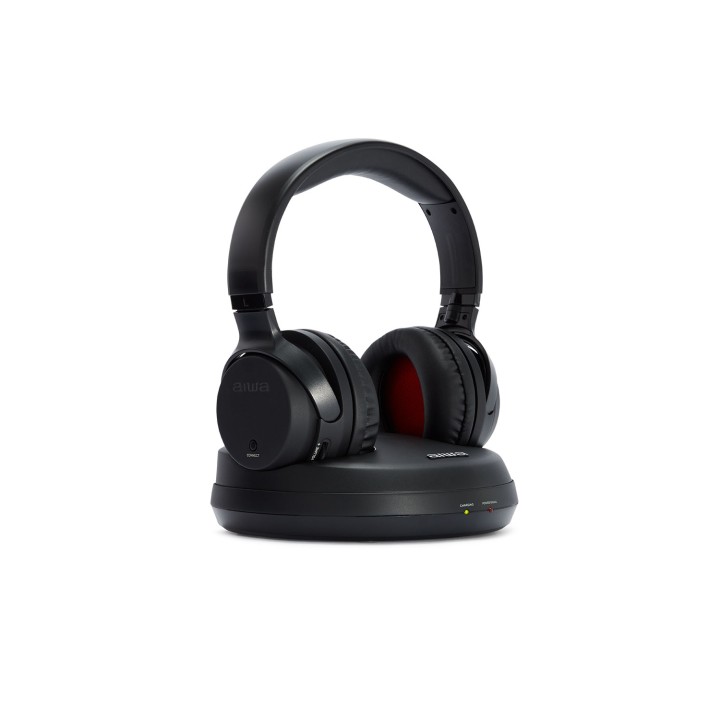 Aiwa WHF-880 auricular y casco Auriculares Inalámbrico Diadema Música Base de carga Negro