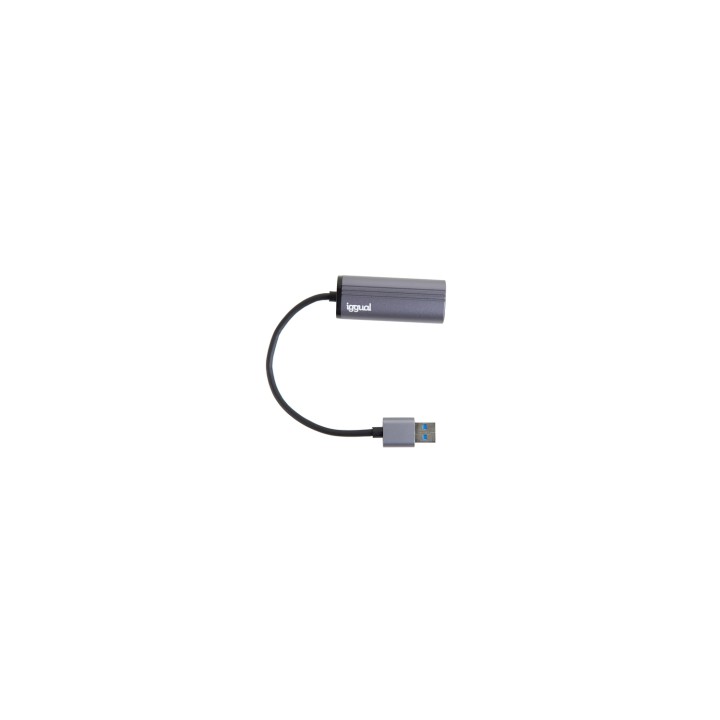 iggual Adaptador USB-A a RJ45 Gigabit Silver