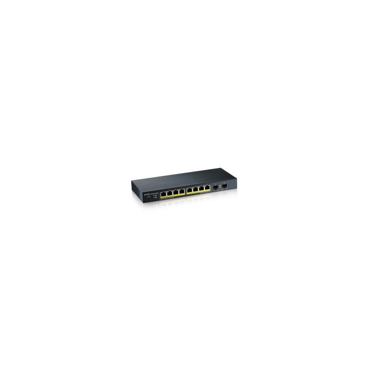 Zyxel GS1900-10HP Gestionado L2 Gigabit Ethernet (10/100/1000) EnergÍ­a sobre Ethernet (PoE) Negro