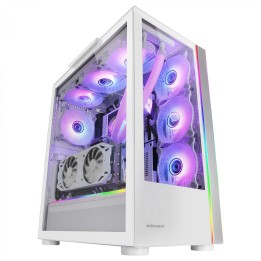 Mars Gaming MC-ULTRA Blanco Torre Gaming Custom XXL E-ATX Doble Tira LED ARGB Doble Ventana Cristal Templado Estructura Cámara