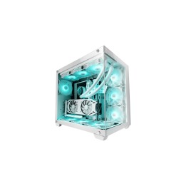 Mars Gaming MC-NOVA Torre Gaming Custom XXL E-ATX Aluminio Aeroespacial Doble Ventana Completa Cristal Templado Estructura