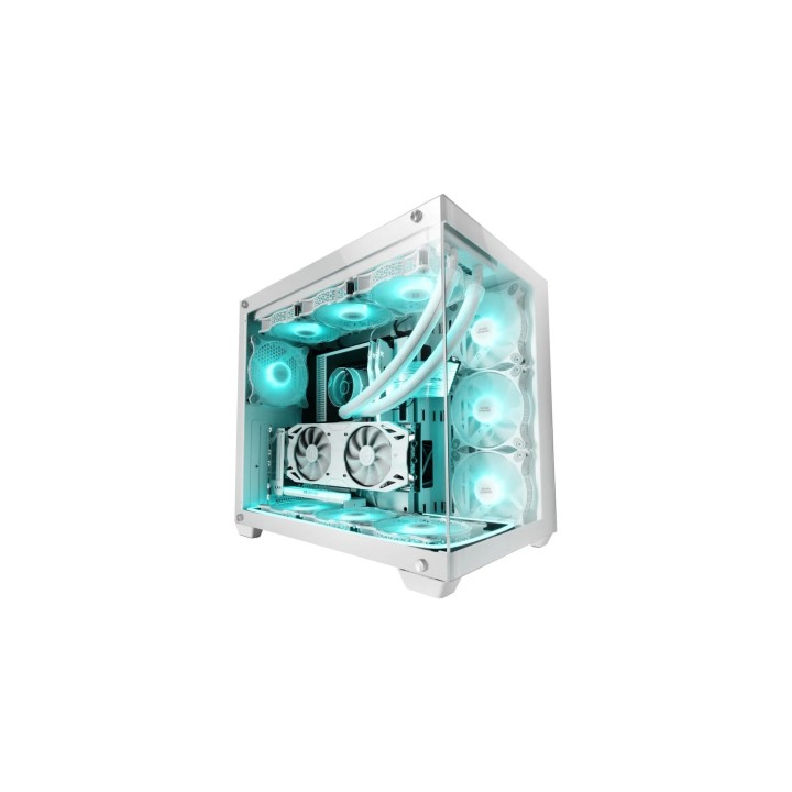 Mars Gaming MC-NOVA Torre Gaming Custom XXL E-ATX Aluminio Aeroespacial Doble Ventana Completa Cristal Templado Estructura