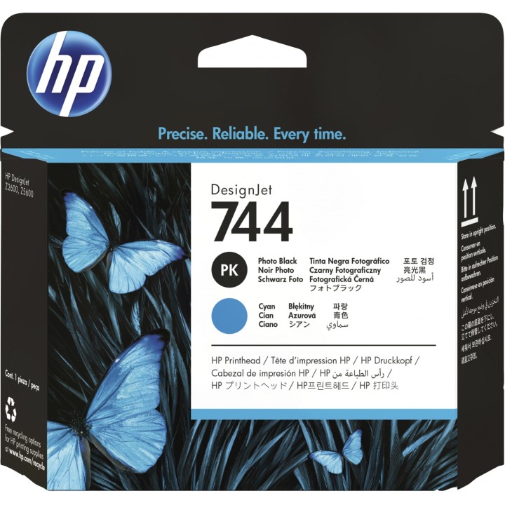 HP Cabezal de impresión DesignJet 744 negro fotográfico/cian