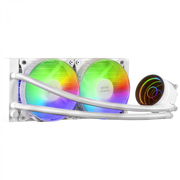 Mars Gaming MLONE240 Procesador Kit de refrigeración lÍ­quida 12 cm Blanco 1 pieza(s)