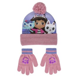 Set gorro y guantes La Casa de Muñecas de Gabby