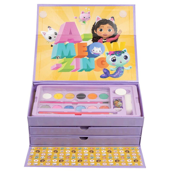 Maletin papeleria coloreable La Casa de Muñecas de Gabby