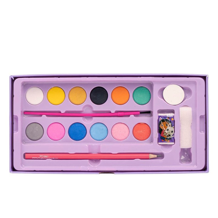 Maletin papeleria coloreable La Casa de Muñecas de Gabby