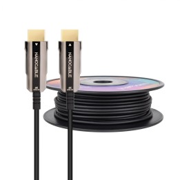 Cable HDMI V2.0 AOC 4K@60Hz 18Gbps A/M-A/M, Negro, 100 m