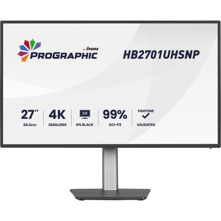 iiyama PROGRAPHIC HB2701UHSNP-B1 pantalla para PC 68,6 cm (27") 3840 x 2160 Pixeles 4K Ultra HD LCD Negro