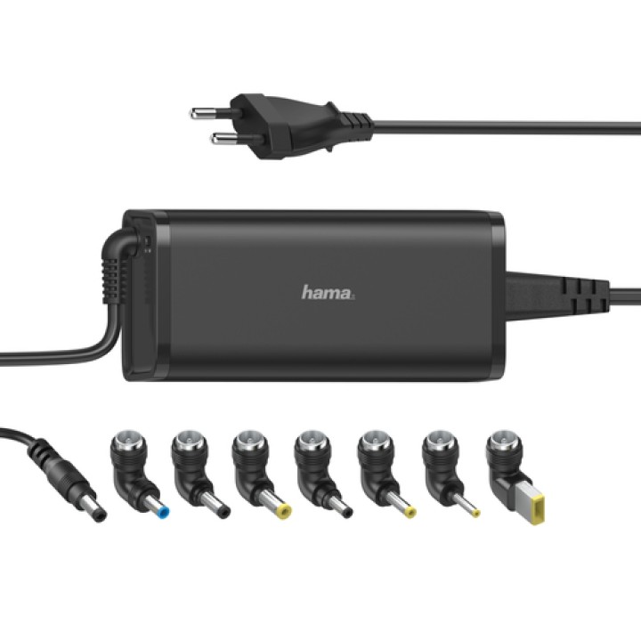Hama Cargador para portátil con 8 adaptadores de 15-19V/90W