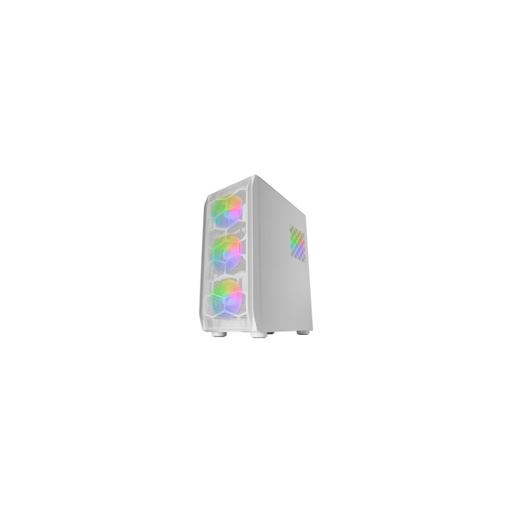 Mars Gaming MC-KX Blanco Torre Gaming Premium E-ATX Sistema CPU FREEZER 5 Ventiladores ARGB Ultra-silenciosos Controladora ARGB